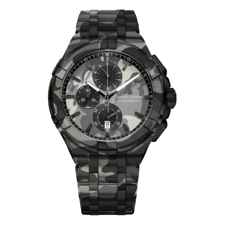 Maurice Lacroix Aikon Chronograph Camouflage Limited Edition Men's Watch AI1018-PVB02-336-1
